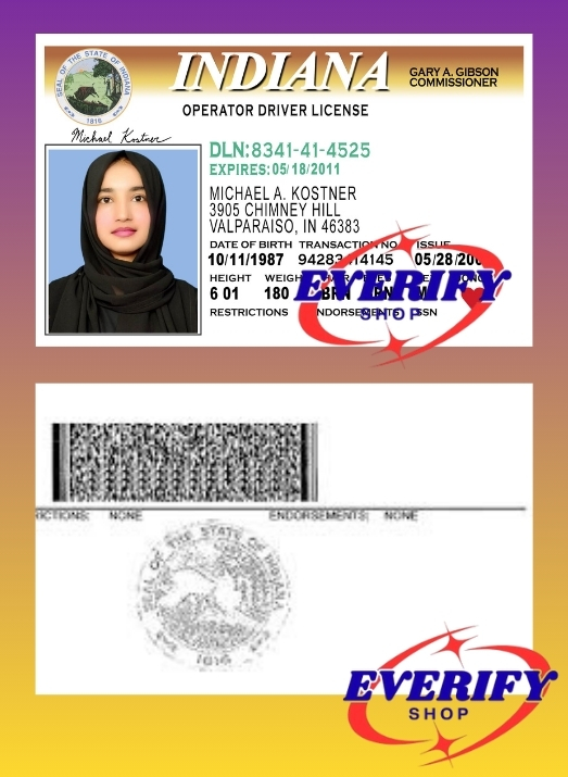 Driving License PSD Editable Template